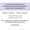 An Improved Analysis for a Greedy Remote-Clique Algorithm Using Factor-Revealing LPs
