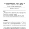 An Incremental Algorithm for Betti Numbers of Simplicial Complexes