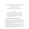 An Interval Polynomial Interpolation Problem and Its Lagrange Solution