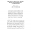 An Introduction to Nonparametric Hierarchical Bayesian Modelling with a Focus on Multi-agent Learning