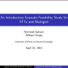 An introductory exascale feasibility study for FFTs and multigrid