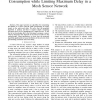An Optimal Algorithm for Minimizing Energy Consumption while Limiting Maximum Delay in a Mesh Sensor Network
