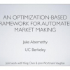 An Optimization-Based Framework for Automated Market-Making