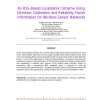 An RSS-Based Localization Scheme Using Direction Calibration and Reliability Factor Information for Wireless Sensor Networks