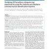 Analysing 454 amplicon resequencing experiments using the modular and database oriented Variant Identification Pipeline