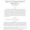 Analysis and comparison of several simple impulsive noise mitigation schemes for OFDM receivers