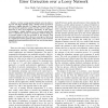 Analysis of a Simple Feedback Scheme for Error Correction over a Lossy Network