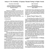 Analysis of the Feasibility of Dynamic Thermal Testing in Digital Circuits