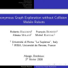 Anonymous graph exploration without collision by mobile robots