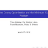 Ant colony optimization and the minimum cut problem