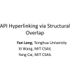 Api hyperlinking via structural overlap