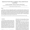 Appearance-based object recognition using optimal feature transforms