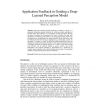 Application Feedback in Guiding a Deep-Layered Perception Model