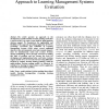 Application of Multi-Attribute Decision Making Approach to Learning Management Systems Evaluation