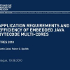 Application requirements and efficiency of embedded Java bytecode multi-cores