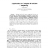 Approaches to Compute Workflow Complexity