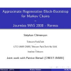Approximate regenerative-block bootstrap for Markov chains