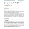 Approximation Algorithms for Multicoloring Planar Graphs and Powers of Square and Triangular Meshes