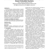 Architecture-level performance evaluation of component-based embedded systems