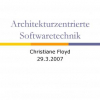 Architekturzentrierte Softwaretechnik
