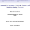 Argument Schemes and Critical Questions for Decision Aiding Process