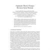 Argument Theory Change: Revision Upon Warrant