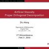 Artificial viscosity proper orthogonal decomposition