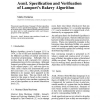 AsmL Specification and Verification of Lamport's Bakery Algorithm