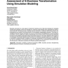 Assessment of E-Business Transformation Using Simulation Modeling