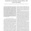 Asymmetric Cooperation Among Relays with Linear Precoding