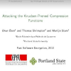 Attacking the Knudsen-Preneel Compression Functions