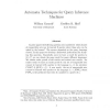 Automata techniques for query inference machines