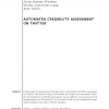 Automated Credibility Assessment on Twitter