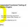 Automated Functional Testing of Search Engine