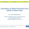 Automation of object extraction from LiDAR in urban areas