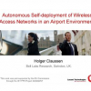 Autonomous Self-deployment of Wireless Access Networks in an Airport Environment