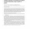 Average properties of combinatorial problems and thermodynamics of spin models on graphs