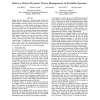 Battery-Driven Dynamic Power Management of Portable Systems
