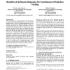 Benefits of software measures for evolutionary white-box testing