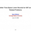 Better Time-Space Lower Bounds for SAT and Related Problems
