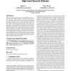 Beyond separation of duty: an algebra for specifying high-level security policies