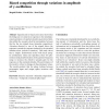 Biased competition through variations in amplitude of gamma -oscillations