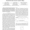 Bifurcation and basin in two coupled parametrically forced logistic maps