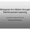 Biological arm motion through reinforcement learning