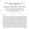 Birds of a feather: Interpolating distribution patterns of urban birds