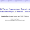 BitTorrent Experiments on Testbeds: A Study of the Impact of Network Latencies