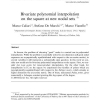 Bivariate polynomial interpolation on the square at new nodal sets