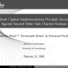 Block Ciphers Implementations Provably Secure Against Second Order Side Channel Analysis