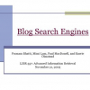 Blog search engines