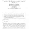 Bounds on the performance of belief propagation decoding